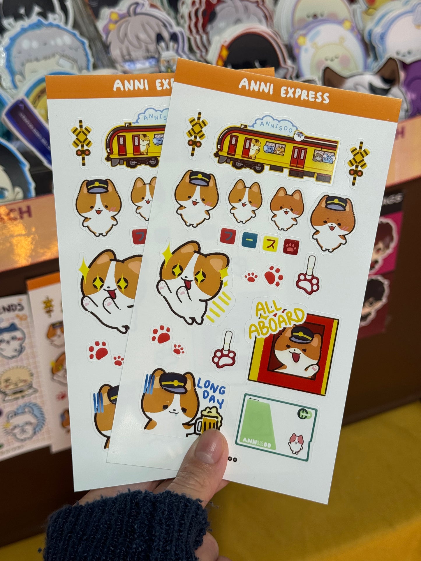 anni express sticker sheet