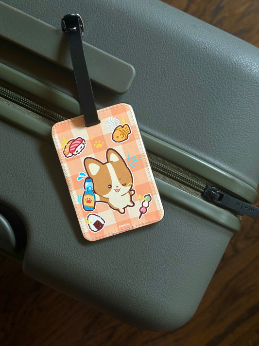 corgi luggage tag