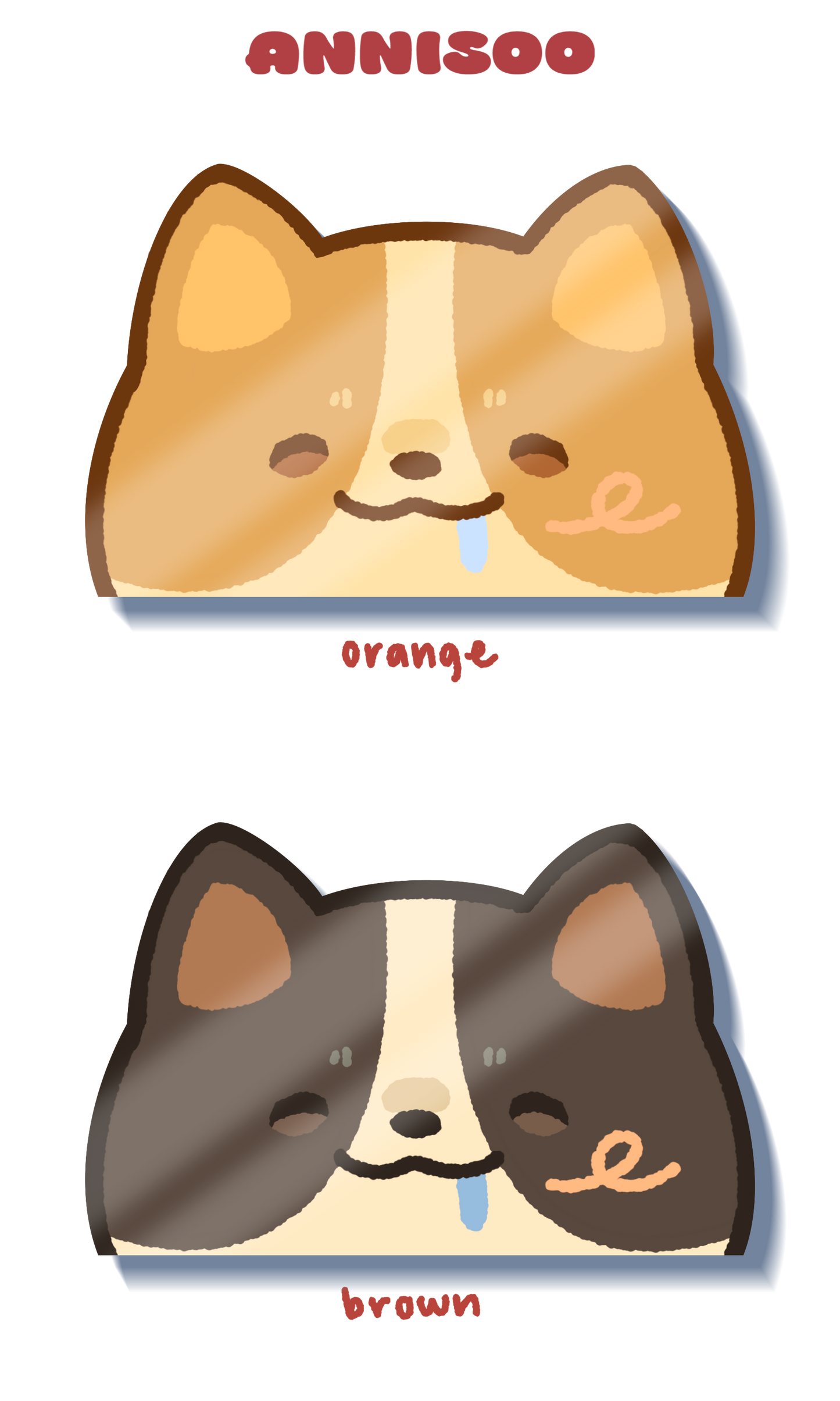 corgi peeker stickers