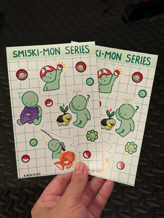 smiskimon sticker sheet