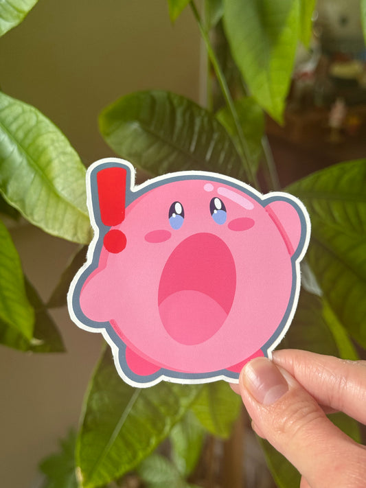 kirb alert sticker