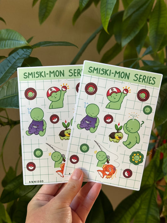smiskimon sticker sheet