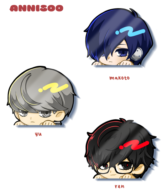 OLD DESIGN persona peeker stickers
