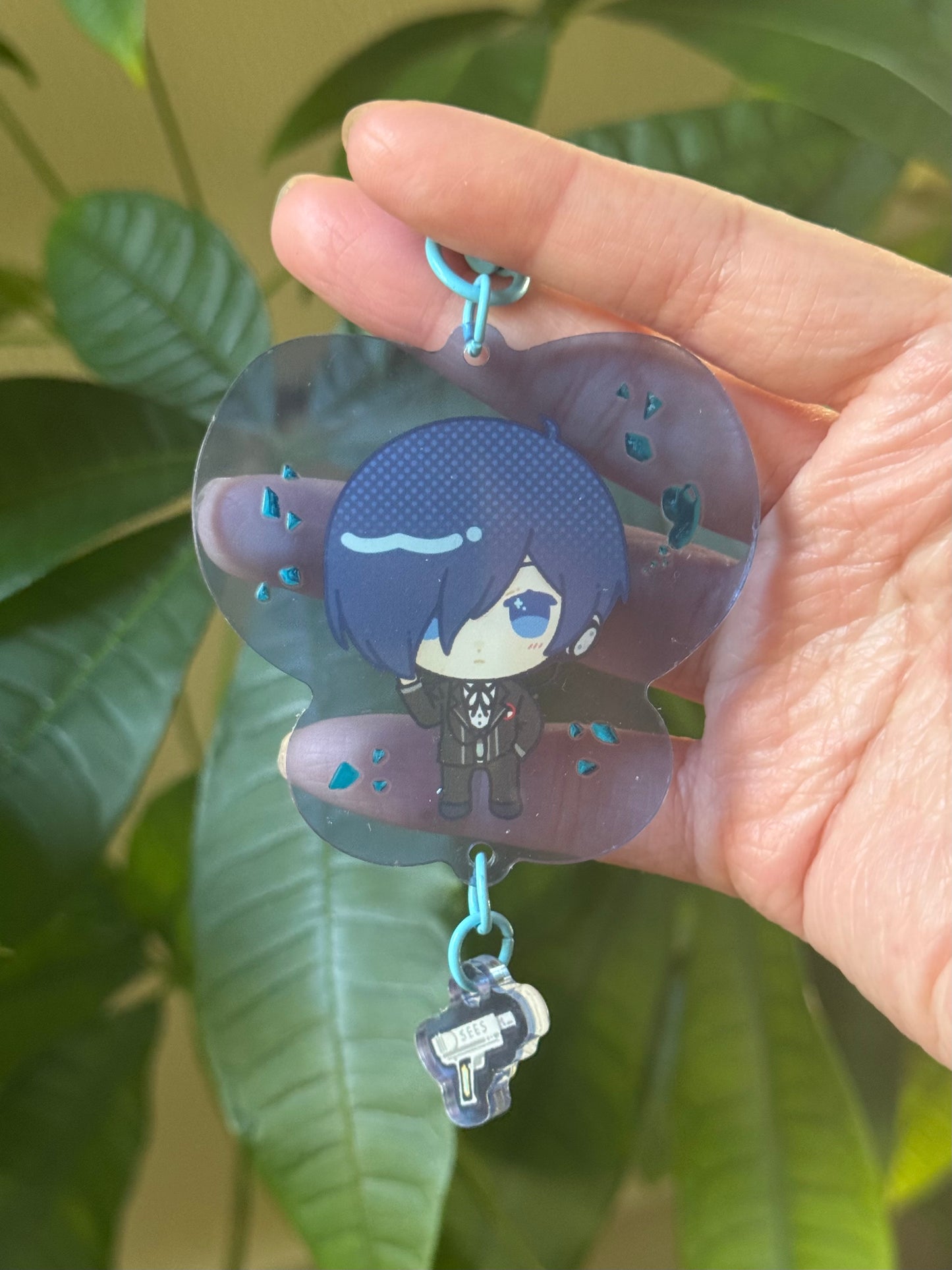persona protags dangle keychains